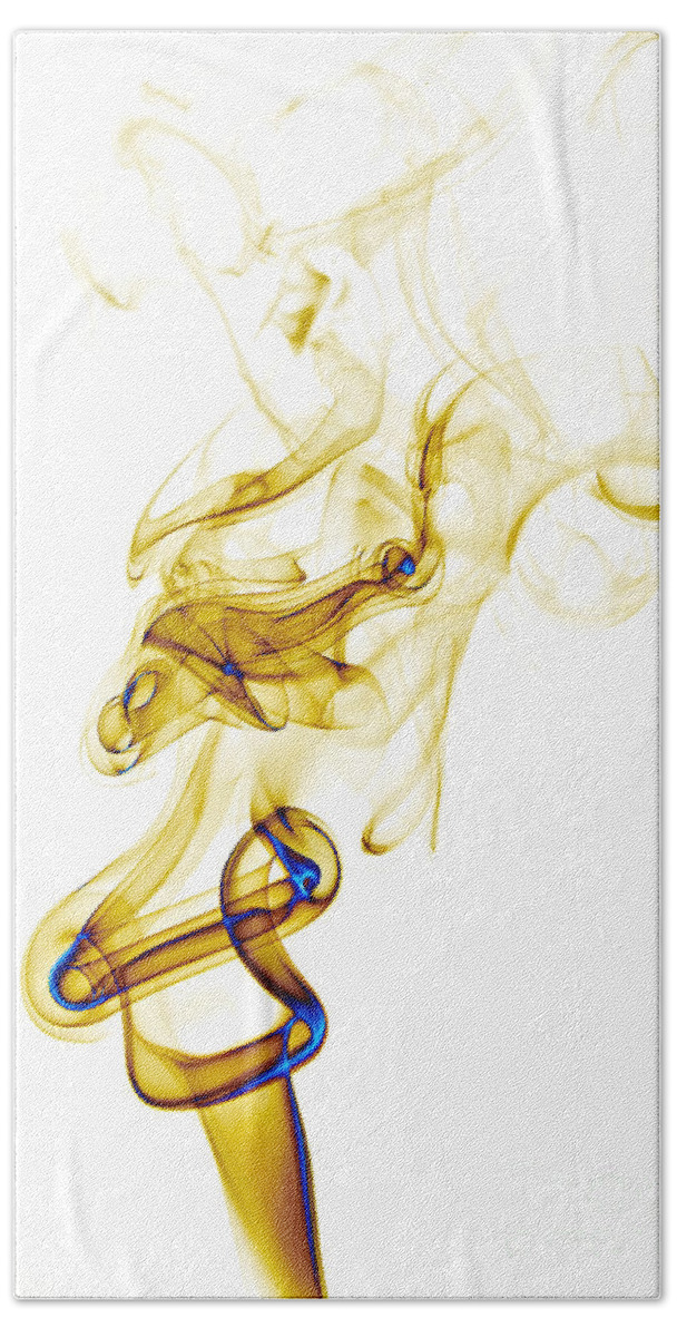 Abstract Beach Towel featuring the photograph smoke XXXIX by Joerg Lingnau
