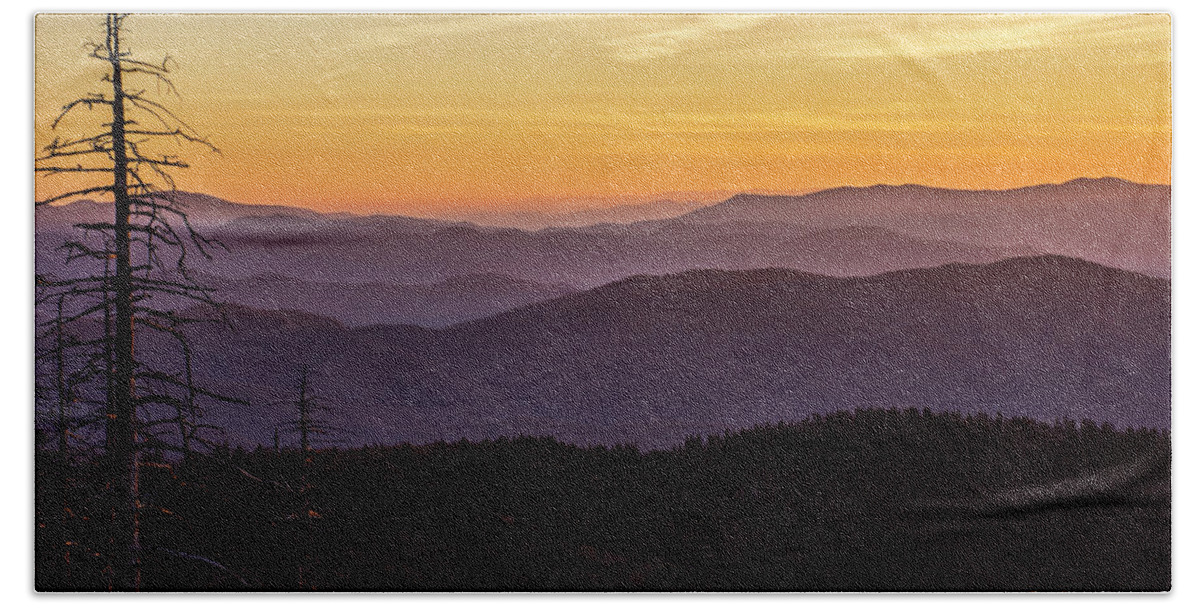 Smoky Mountains Beach Towel featuring the photograph Smoky Mountain Morning by Peg Runyan
