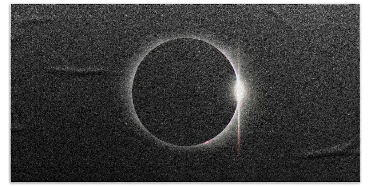 Solar Beach Towel featuring the photograph Solar Eclipse 1437 by William Bitman