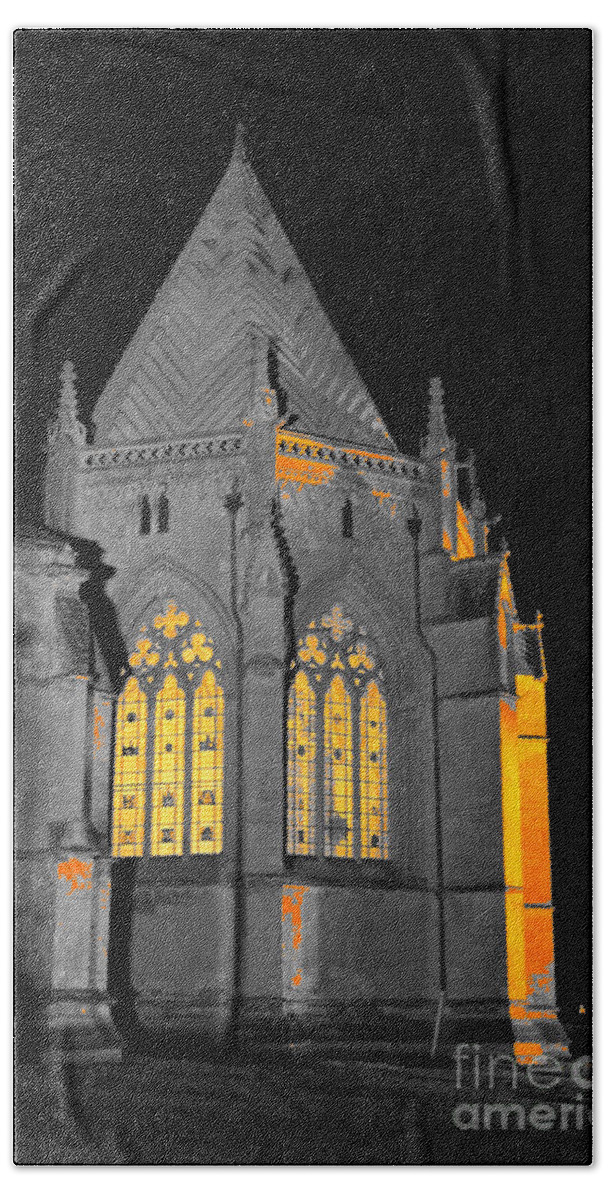 Chapter House Beach Towel featuring the photograph Southwell Minster. Chapter House. by Elena Perelman