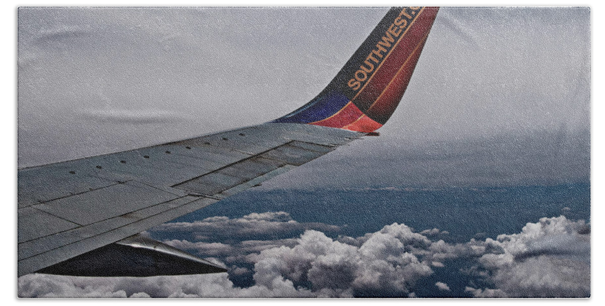 Southwest Airline Beach Towel featuring the photograph Southwest Airline by Mae Wertz