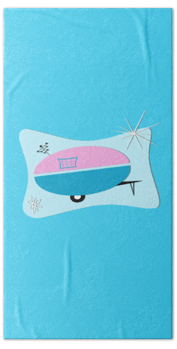 Space Age Beach Towel featuring the photograph Space Age Camper by Patricia Montgomery