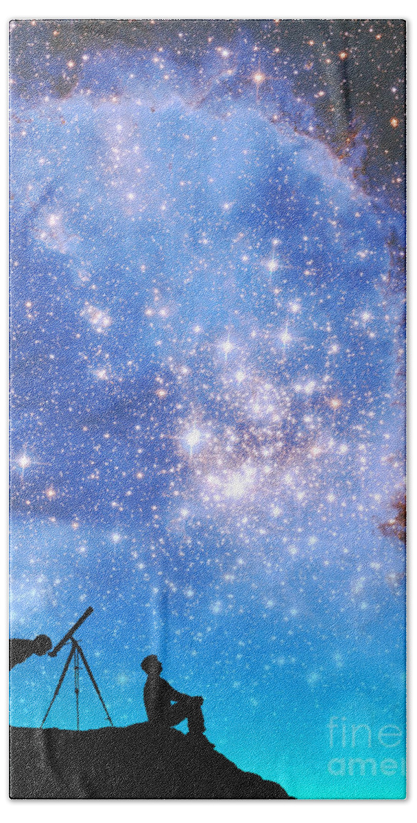 Astronomy Beach Towel featuring the photograph Space Exploration by Larry Landolfi