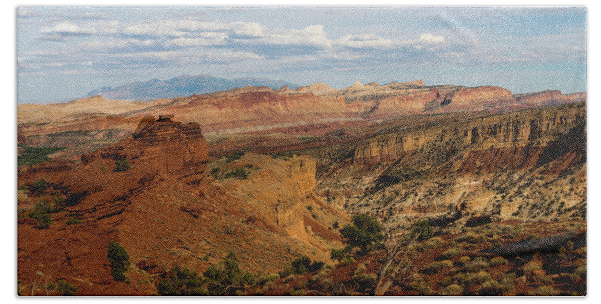 Utah Beach Towel featuring the photograph Spectacular Valley Capitol Reef National Park Utah by Lawrence S Richardson Jr
