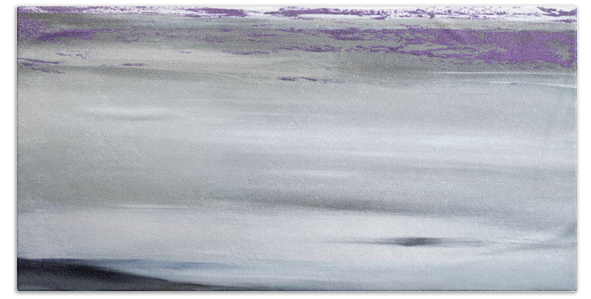 Purple Beach Towel featuring the painting Splash of Purple 2 by Tamara Nelson