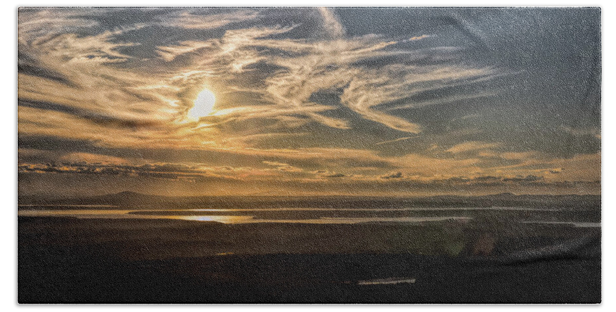 Mount Desert Island Beach Sheet featuring the photograph Splendorous Sunset by John M Bailey