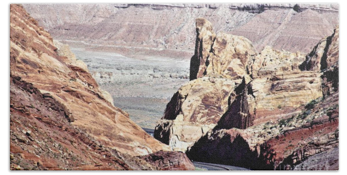 Utah Beach Towel featuring the photograph Spotted Wolf Canyon Utah by Merle Grenz