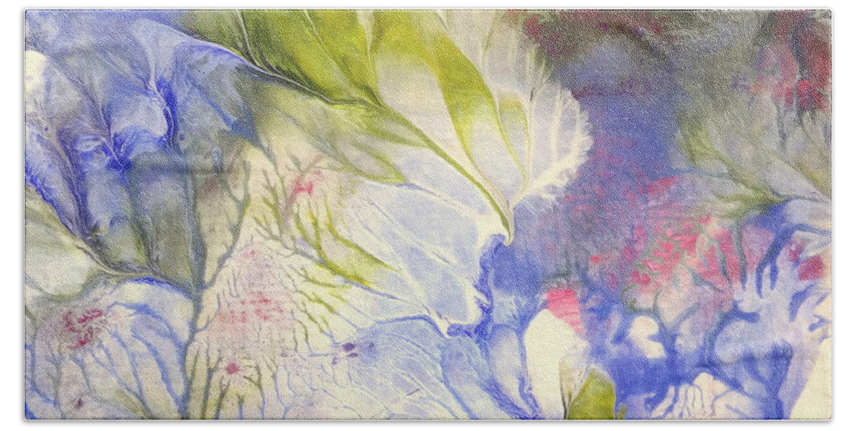 Pastel Beach Sheet featuring the painting Spring by Fred Wilson
