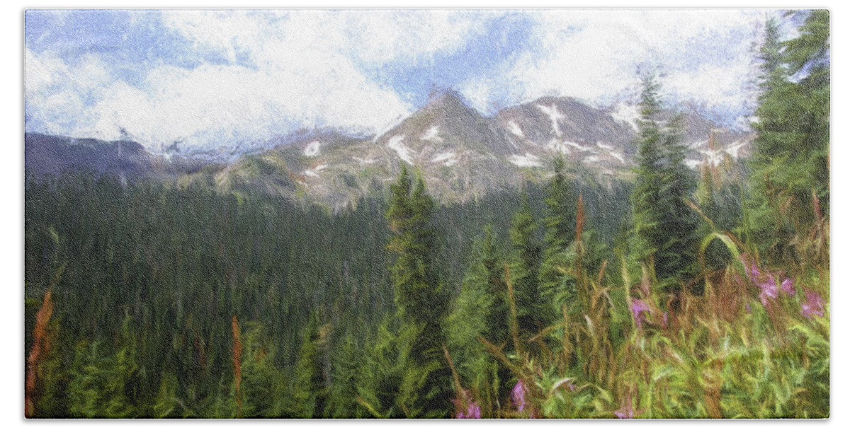Rockies Beach Towel featuring the photograph Spring Mountain Flowers by Lorraine Baum
