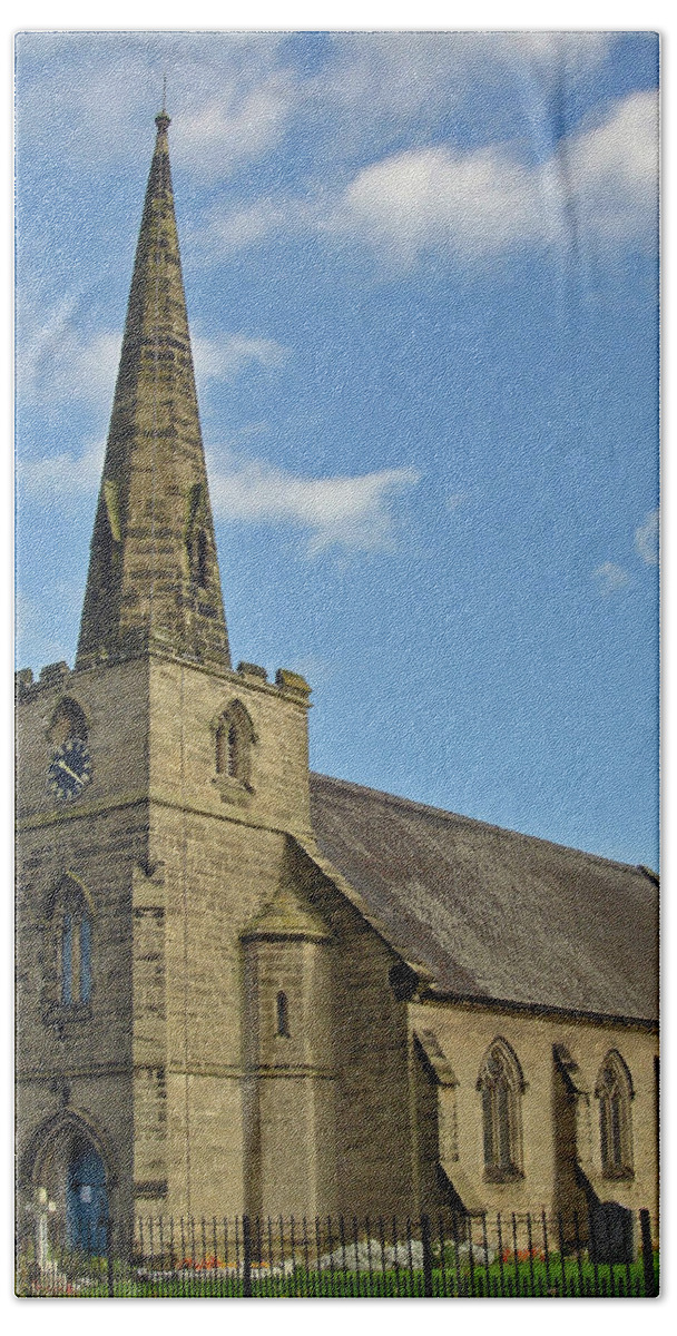 Europe Beach Towel featuring the photograph St Mary's Church, Coton in the Elms by Rod Johnson