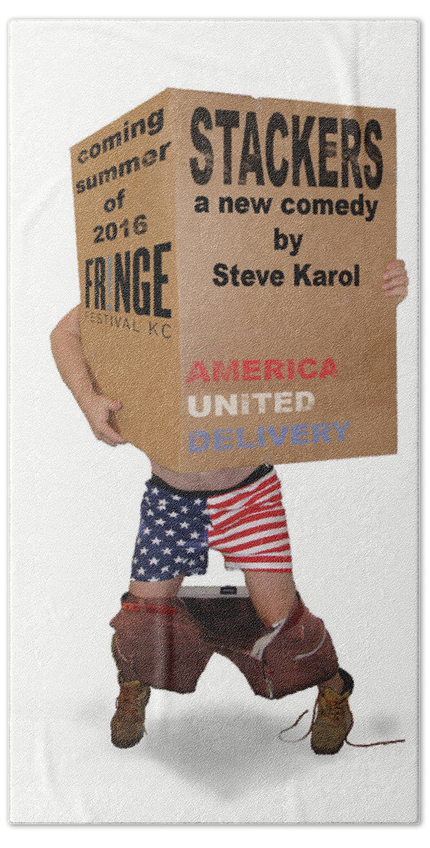 Comedy Beach Towel featuring the photograph Stackers Poster by Steve Karol
