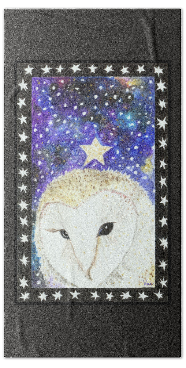Lise Winne Beach Towel featuring the painting Star of the Night by Lise Winne