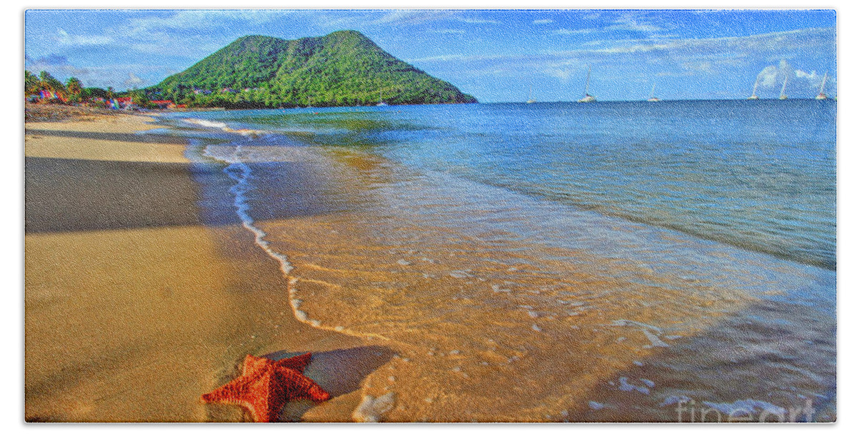 Beach Beach Towel featuring the photograph Starfish Beach by Scott Mahon