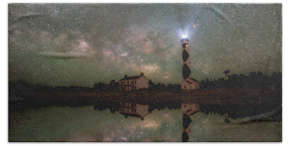 Starry Night Beach Towel featuring the photograph Starry Reflections by Russell Pugh
