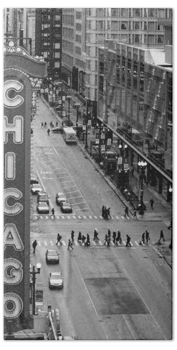 Chicago Beach Towel featuring the photograph State Street by Lauri Novak
