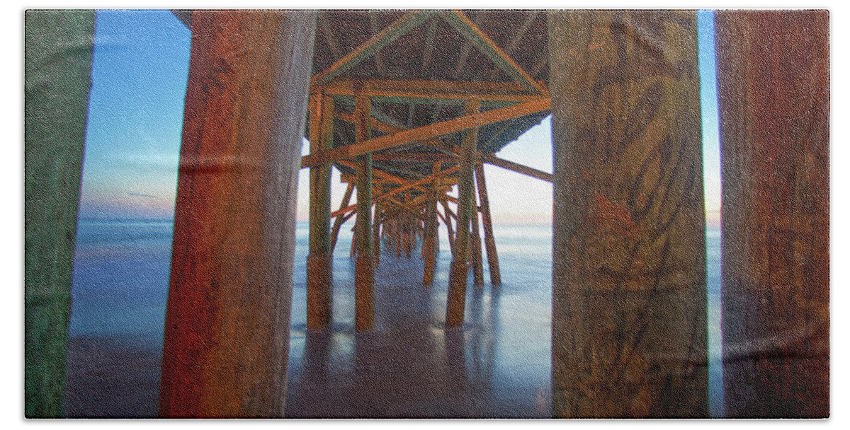 Pier Beach Towel featuring the photograph Sticks by Robert Och