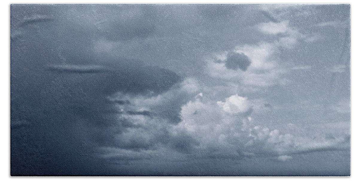 Storm Beach Towel featuring the photograph Storm Clouds Over Ocean #2 by Paul Rebmann
