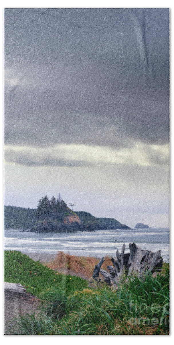 Storm Beach Towel featuring the photograph Stormy Beach by Jill Battaglia