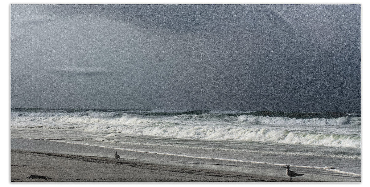Coast Beach Towel featuring the photograph Stormy by Debra Forand