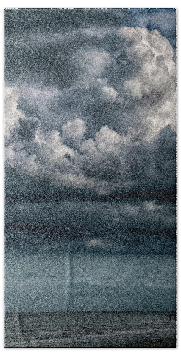 Weather Beach Sheet featuring the photograph Stormy Weather by Judy Hall-Folde