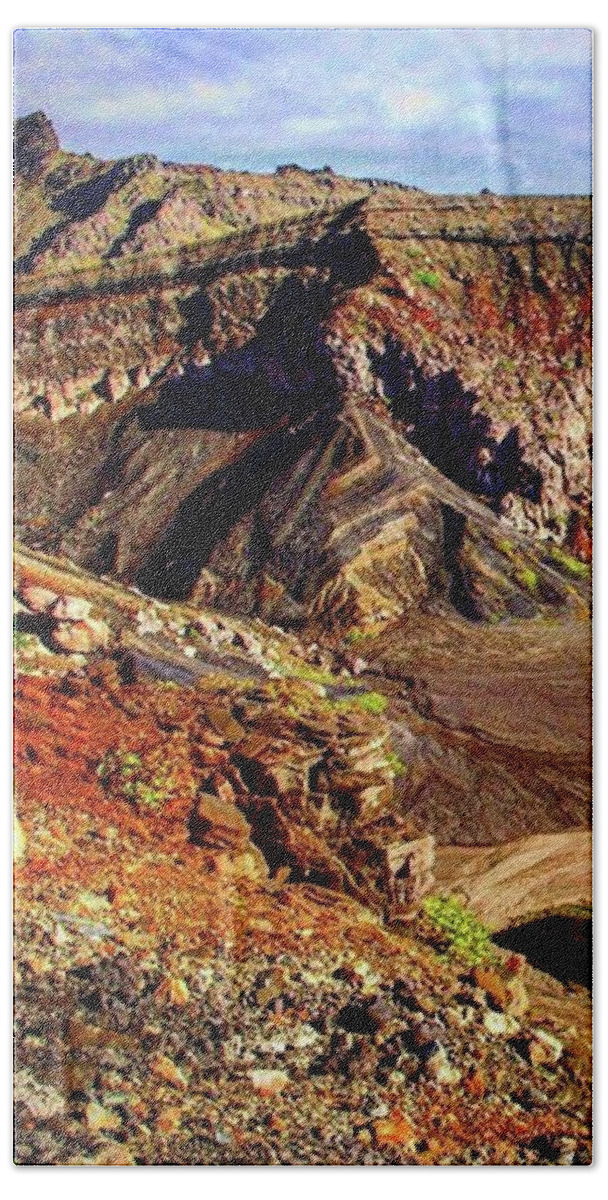 Mountains Beach Towel featuring the photograph Stratum by Ippei Uchida