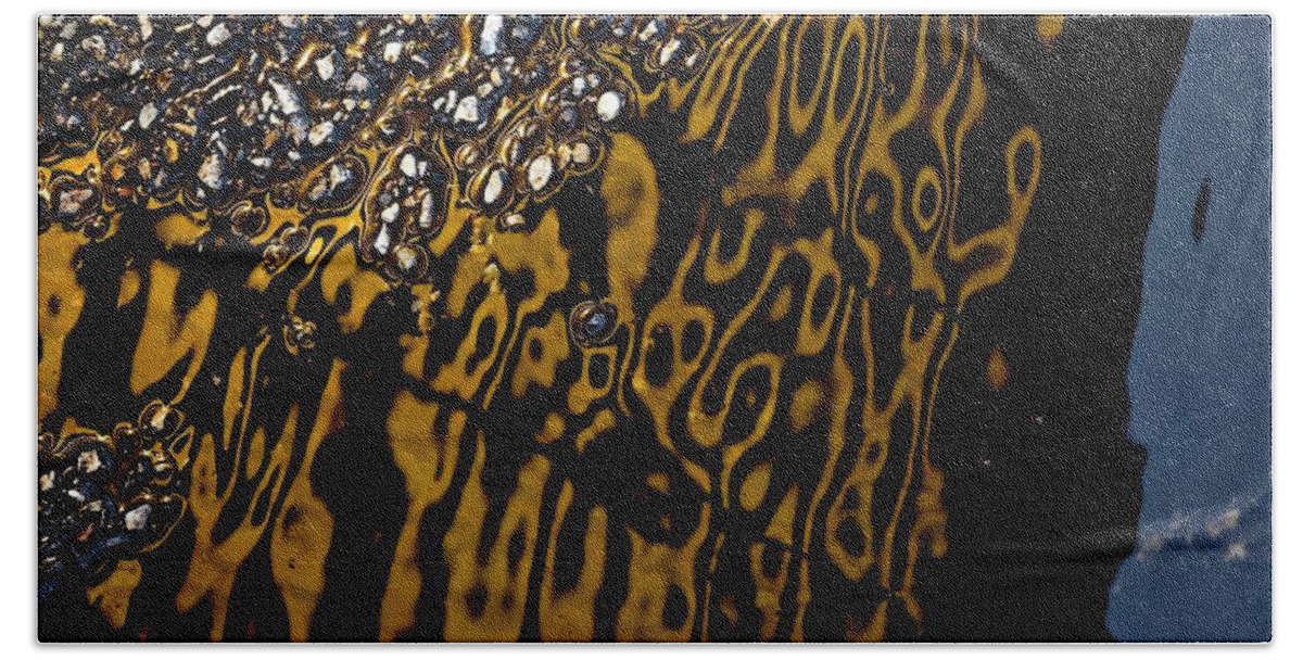 Streets Beach Towel featuring the photograph Streets Paved in Gold and Silver Series 2 by Debra Banks