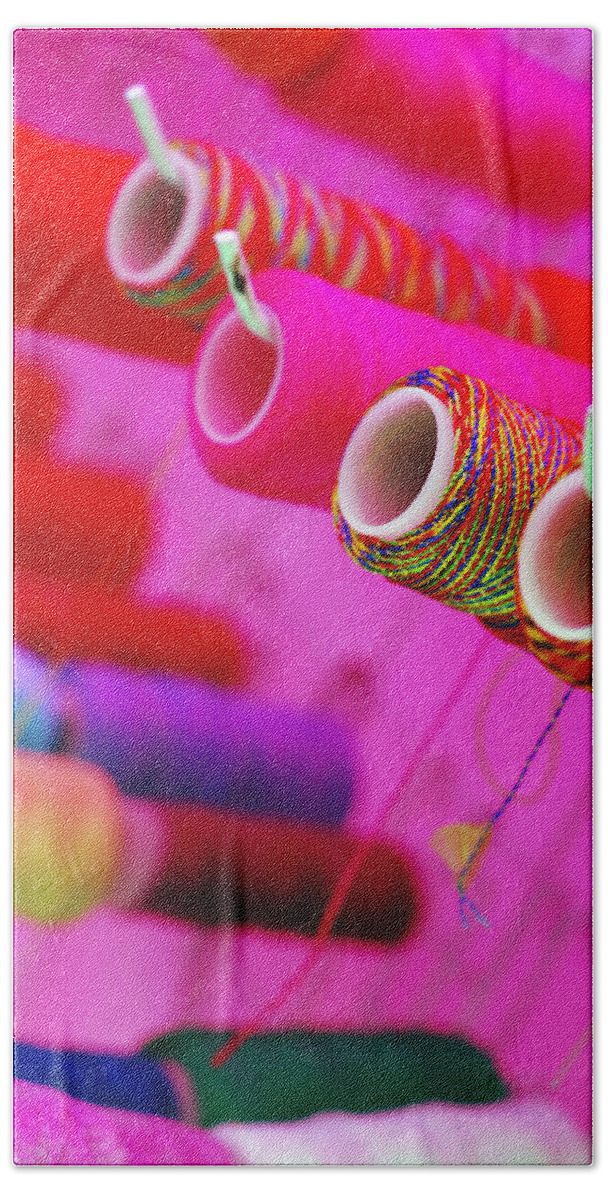 Color Beach Sheet featuring the photograph String Theory by Skip Hunt