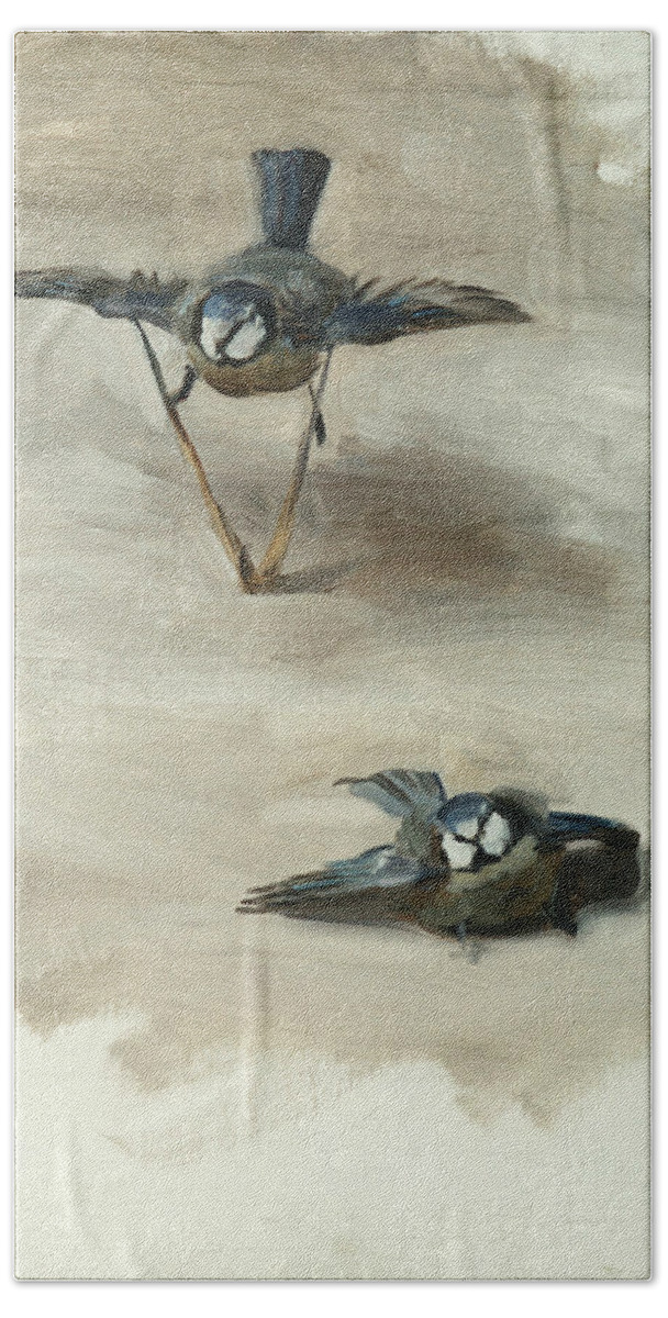 19h Century Art Beach Towel featuring the painting Studies of a Dead Bird by John Singer Sargent