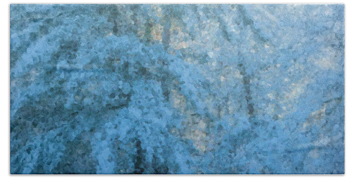 Snowscape Beach Towel featuring the painting Sugar Morning #1 by Bill McEntee