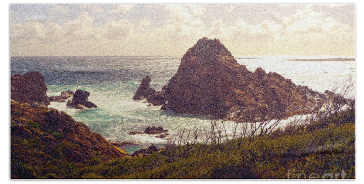 Look Out Beach Towel featuring the photograph Sugarloaf Rock IX by Cassandra Buckley