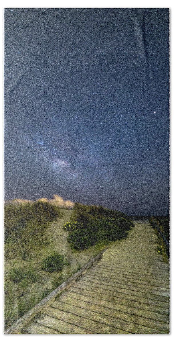 Sullivan's Island Beach Towel featuring the photograph Sullivan's Island Nightscape by Donnie Whitaker