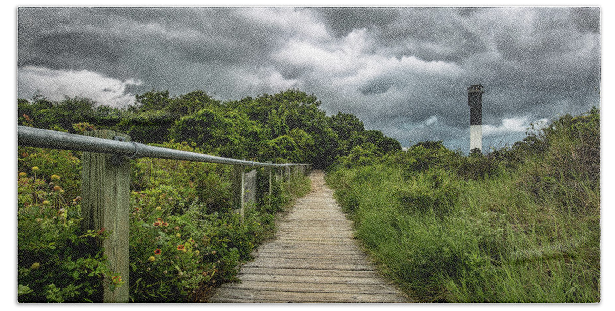 Sullivan's Island Beach Towel featuring the photograph Sullivan's Island Summer Storm Clouds by Donnie Whitaker