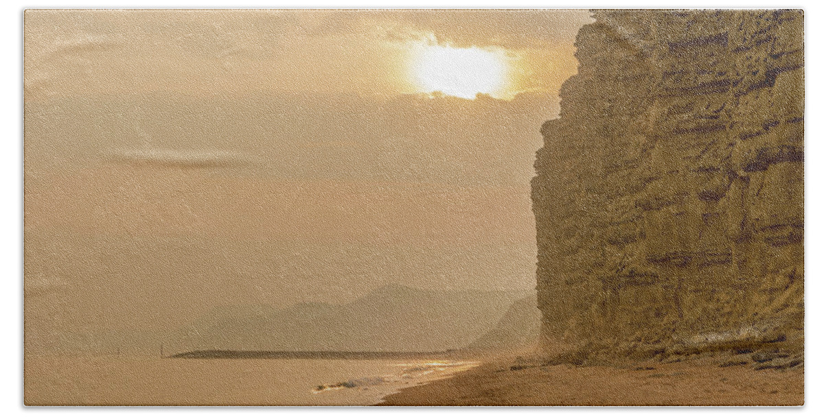 Jurassic Beach Towel featuring the photograph Sultry West Bay by Hazy Apple