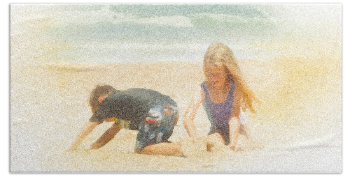 Summer Beach Towel featuring the painting Summer by Chris Armytage