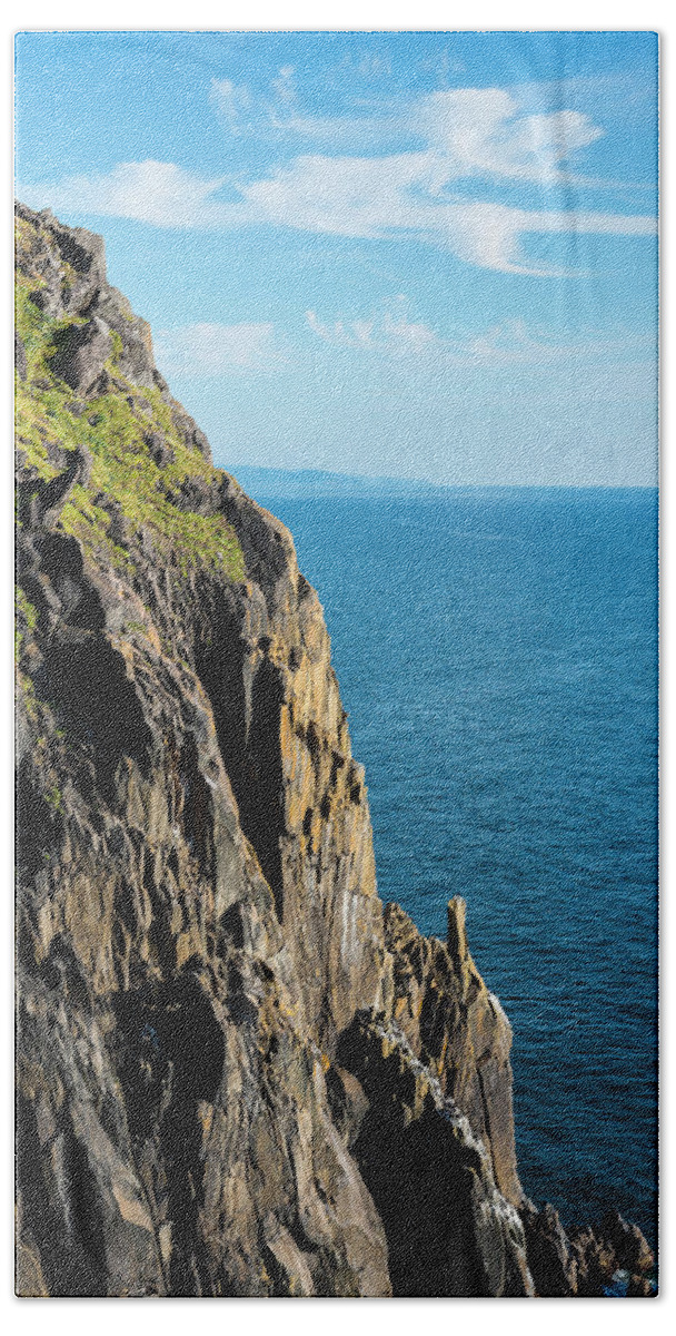 Cliffs Beach Towel featuring the photograph Summer Evening by Robert Potts