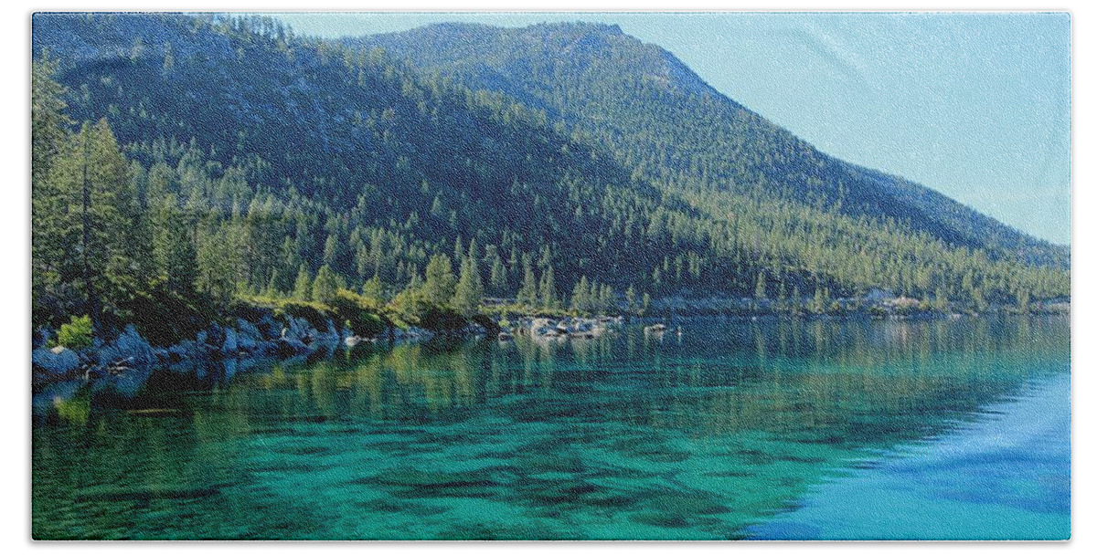 Lake Tahoe Beach Sheet featuring the photograph Summer Morning by Sean Sarsfield