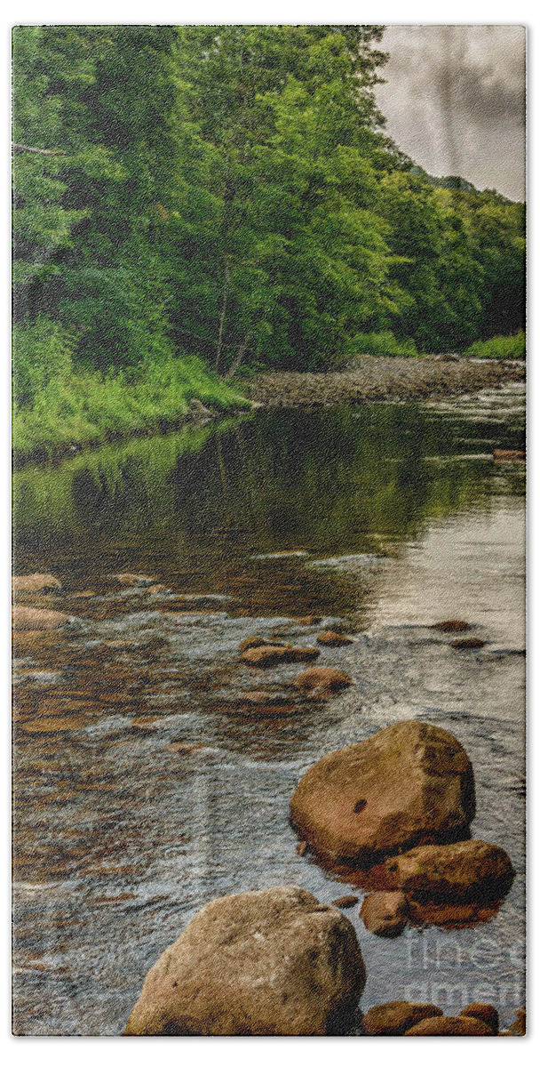 Williams River Beach Towel featuring the photograph Summer Morning Williams River by Thomas R Fletcher