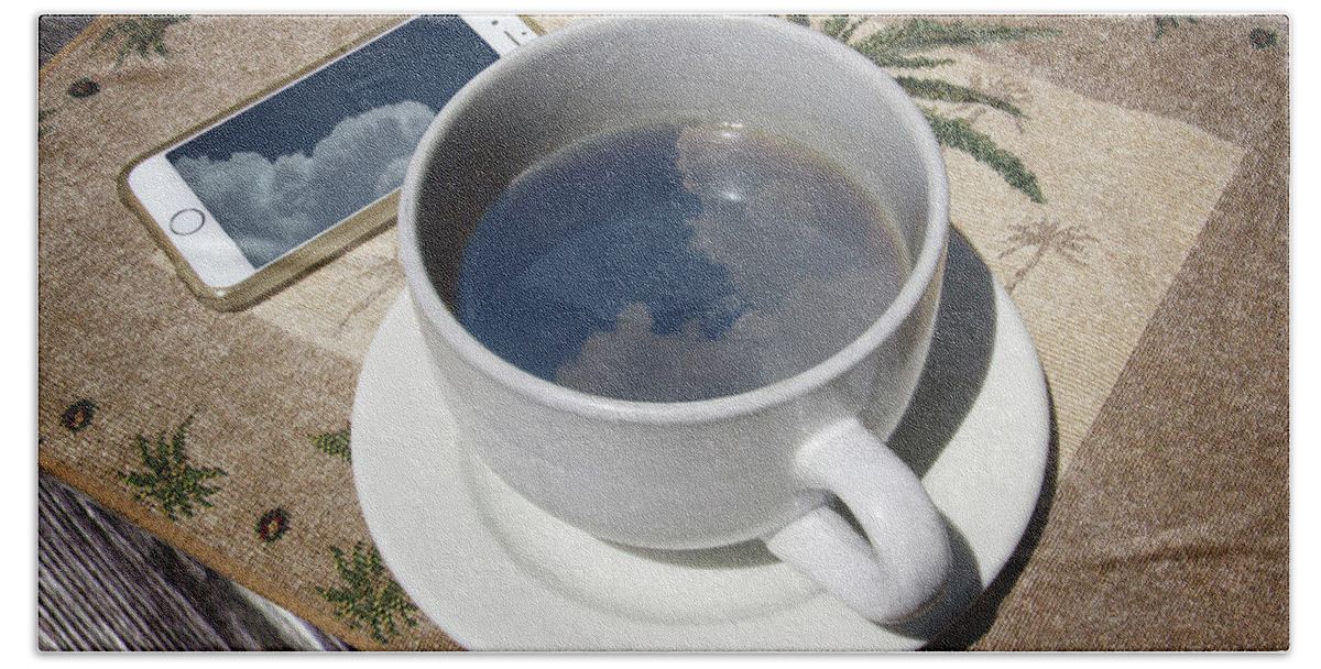 Coffee Cup Print Beach Towel featuring the photograph Summer Reflections by Phil Mancuso