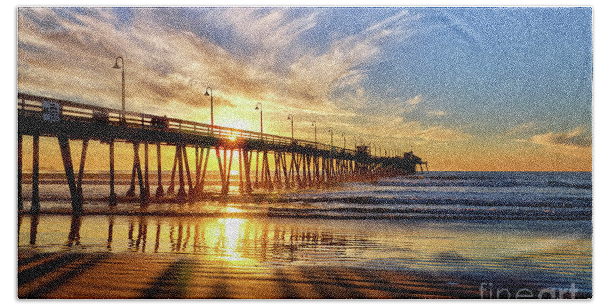 Sun Beach Towel featuring the photograph Sun and Shadows by Eddie Yerkish