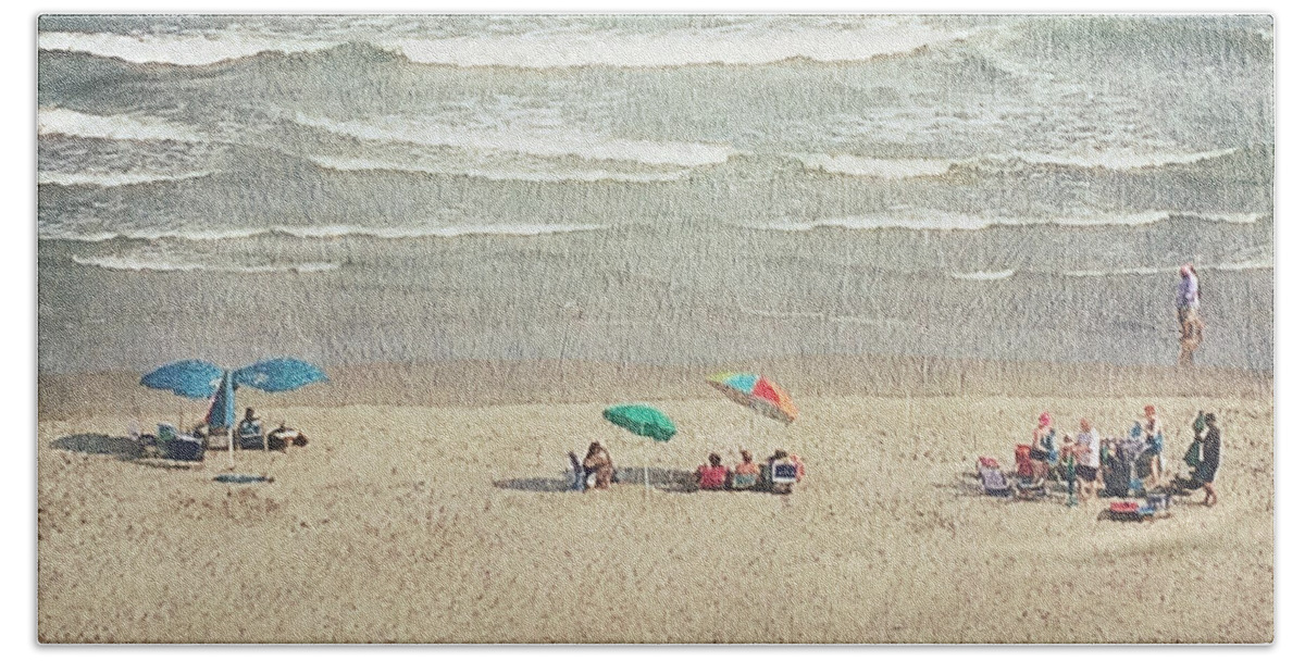 Photography Beach Towel featuring the photograph Sunny Day at North Myrtle Beach by Melissa D Johnston