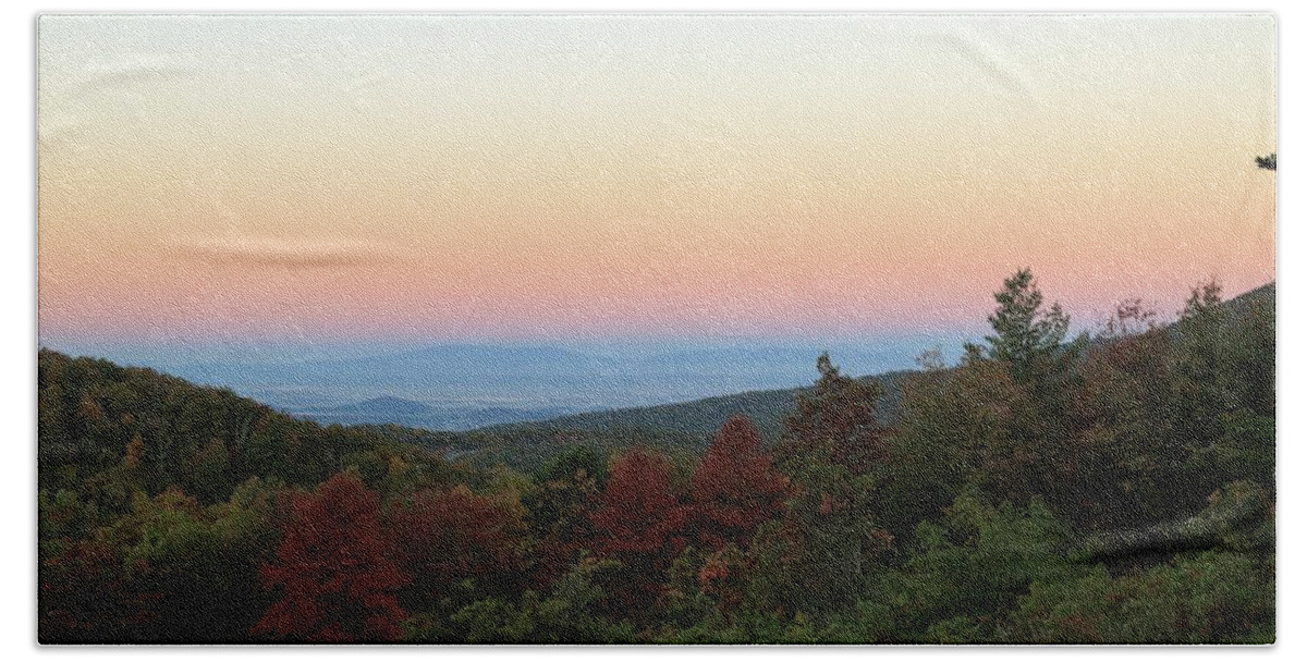 Photosbymch Beach Towel featuring the photograph Sunrise over the Shenandoah Valley by M C Hood
