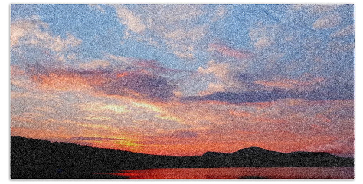 Sea Beach Towel featuring the photograph Sunset at Ministers Island by Michael Graham