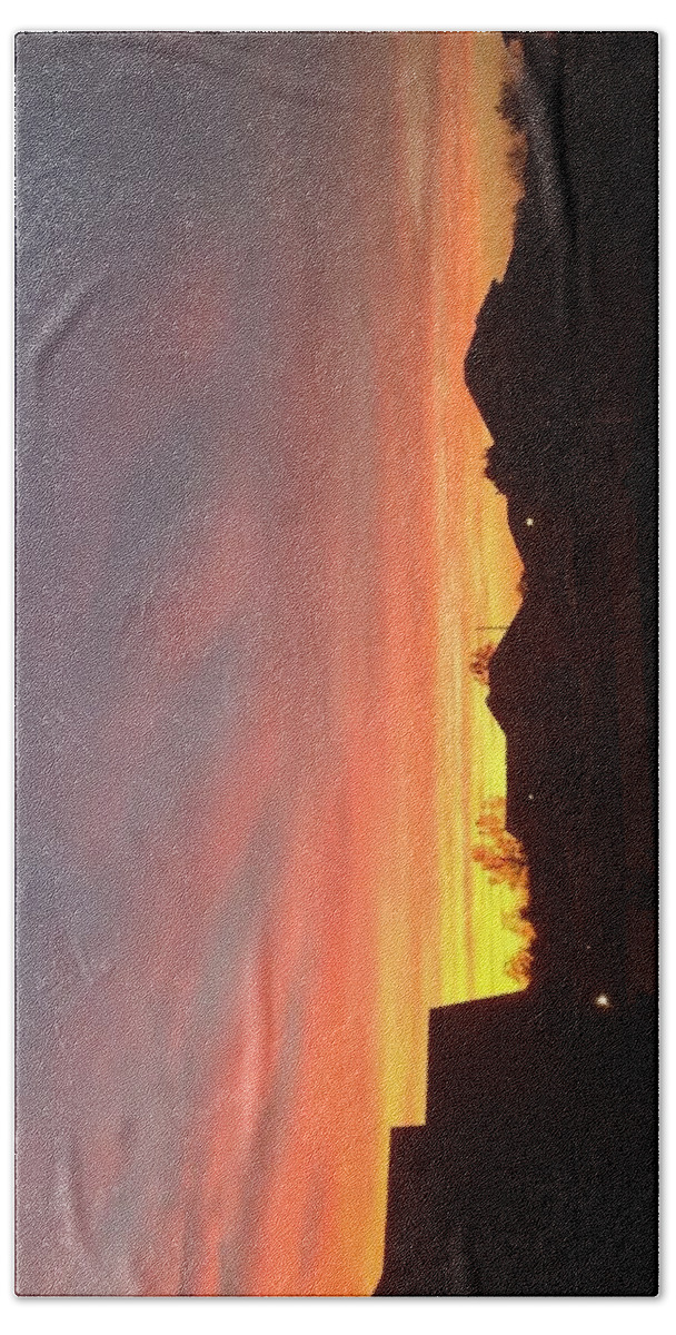  Beach Towel featuring the photograph Sunset by Caitlyn Mccall