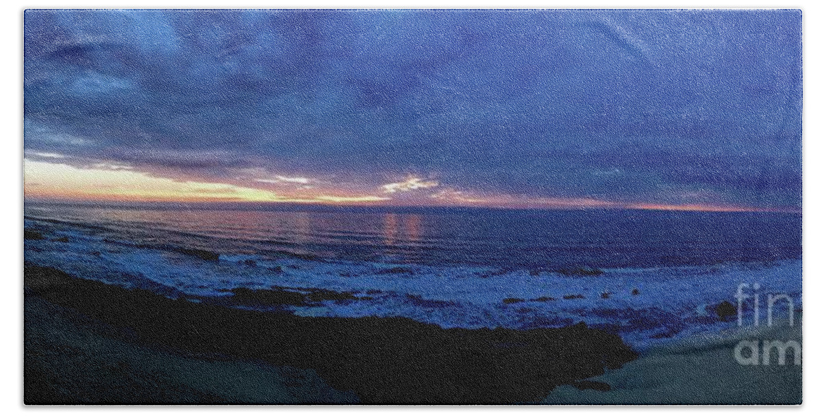 Beach Beach Towel featuring the photograph Sunset by Dennis Richardson