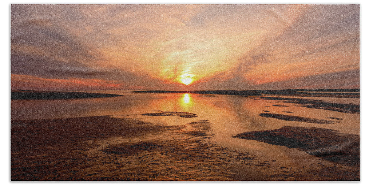 Sunset Beach Towel featuring the photograph Sunset on the Cape by Rob Davies