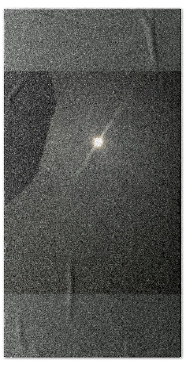 Super Moon Photography Beach Towel featuring the photograph Super Moon 3 by Karen Nicholson