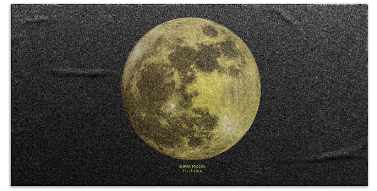 Mark T. Allen Beach Towel featuring the photograph Super Moon by Mark Allen