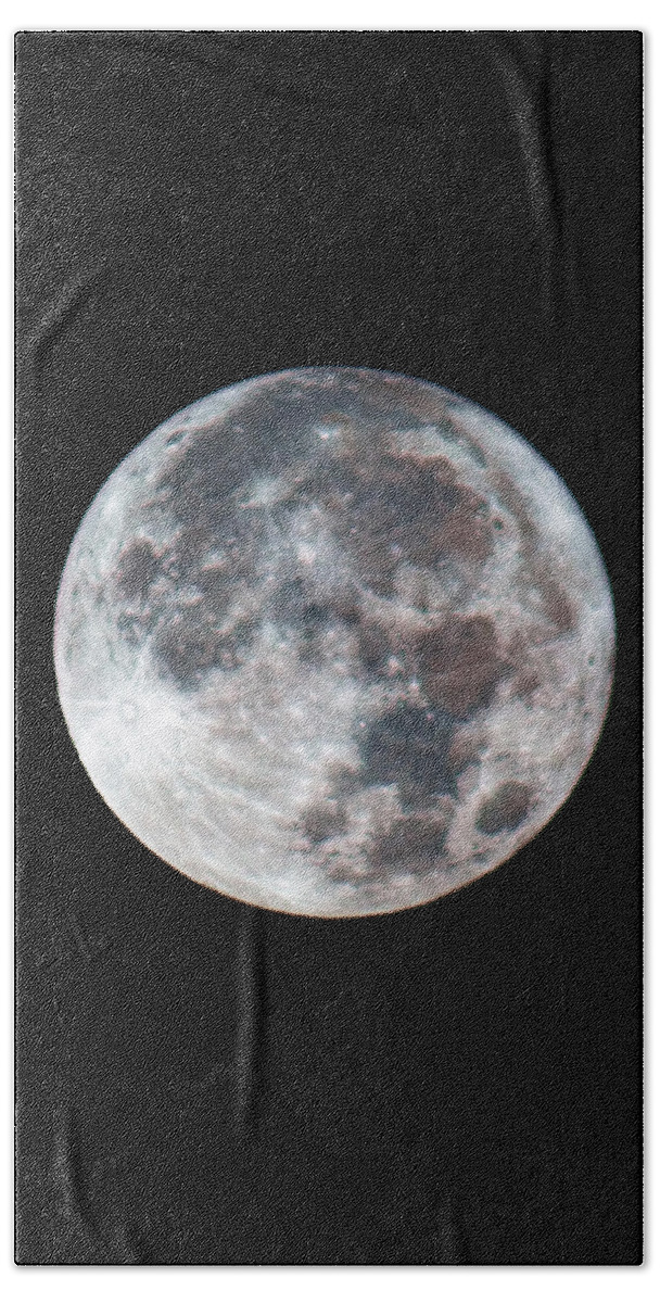 Moon Beach Sheet featuring the photograph Super Moon by Her Arts Desire