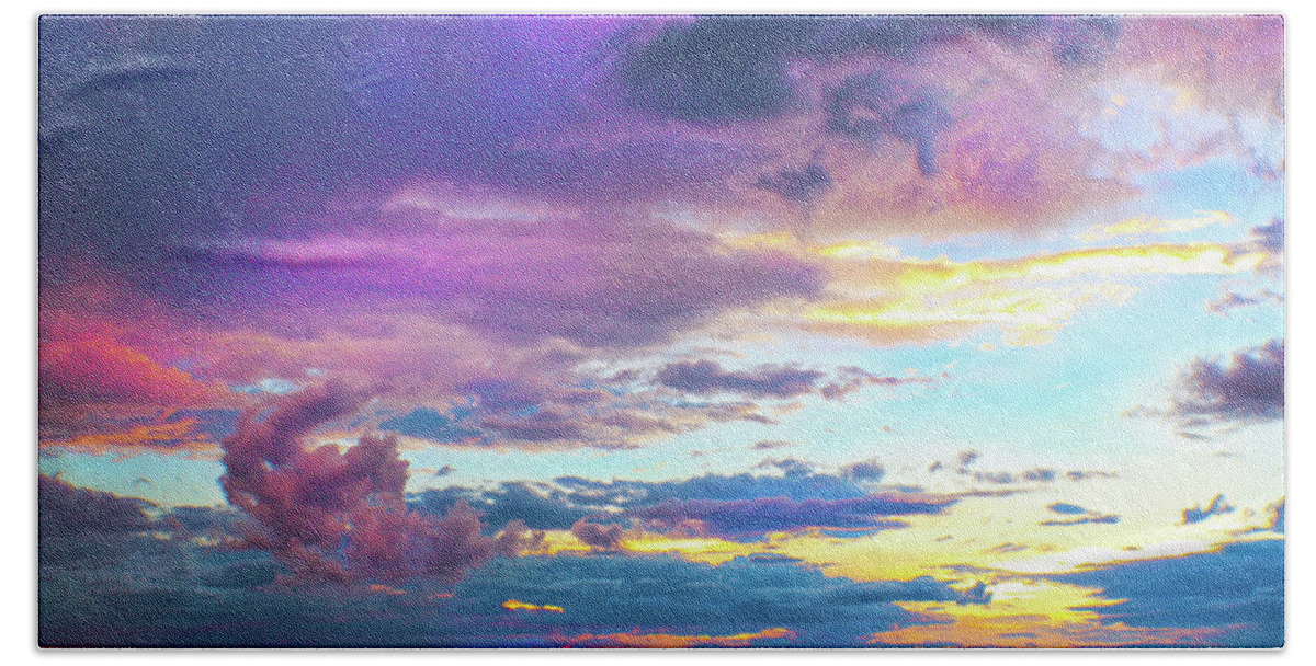 Supernatural Sky - Colorado Beach Towel featuring the photograph Supernatural Sky - Colorado by Susan Vineyard