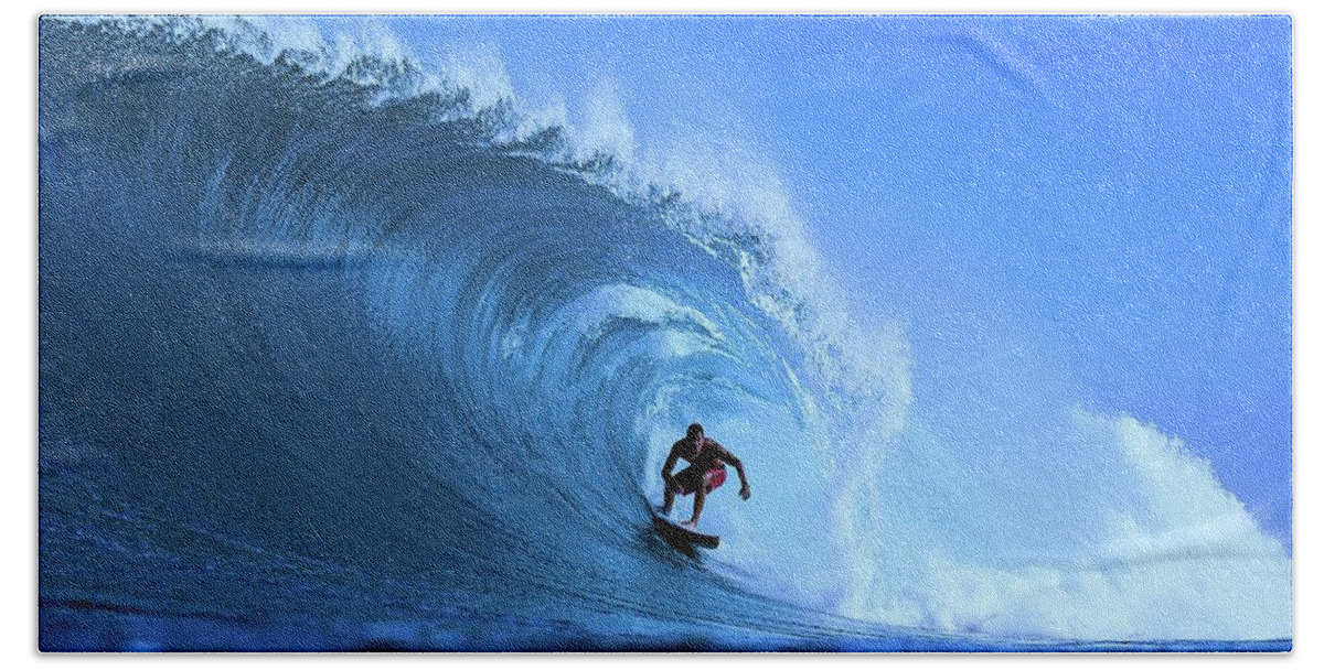 Surf Beach Sheet featuring the photograph Surfer Boy by Movie Poster Prints